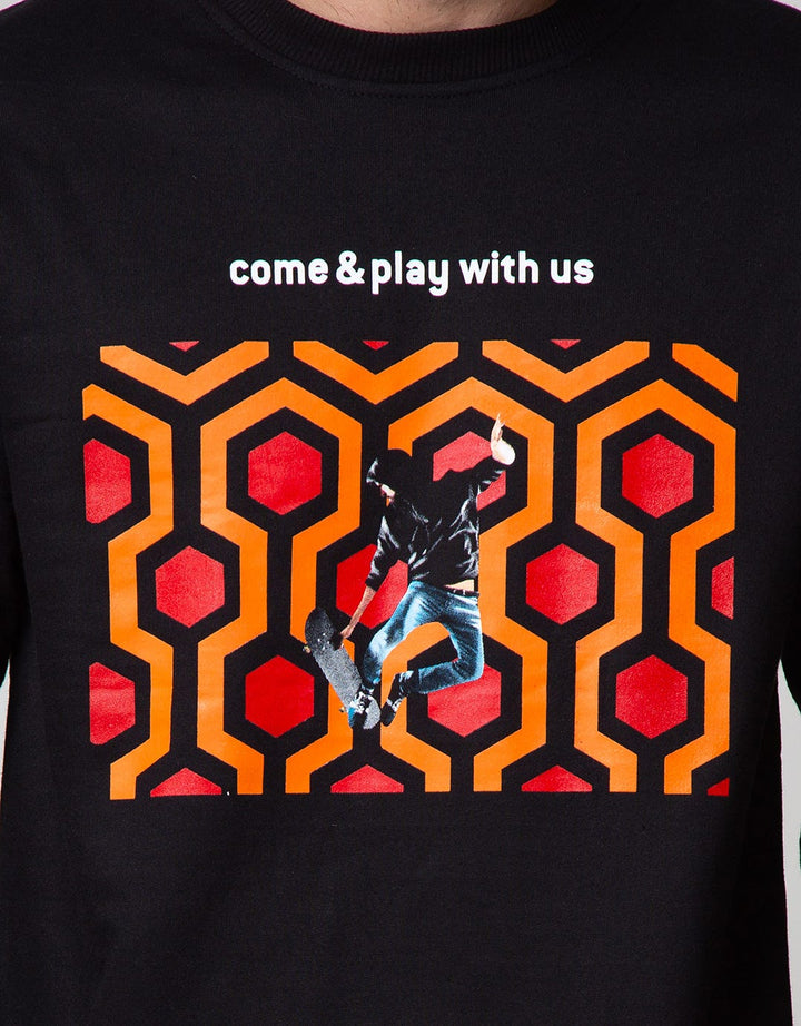 American Jeans Sweatshirt Print Come N Play With Us