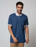 Cole Short Sleeve Polo Shirt Print Perahu