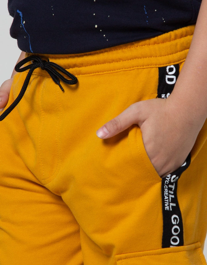 Nevada Short Pants Knit Cargo Side Tape