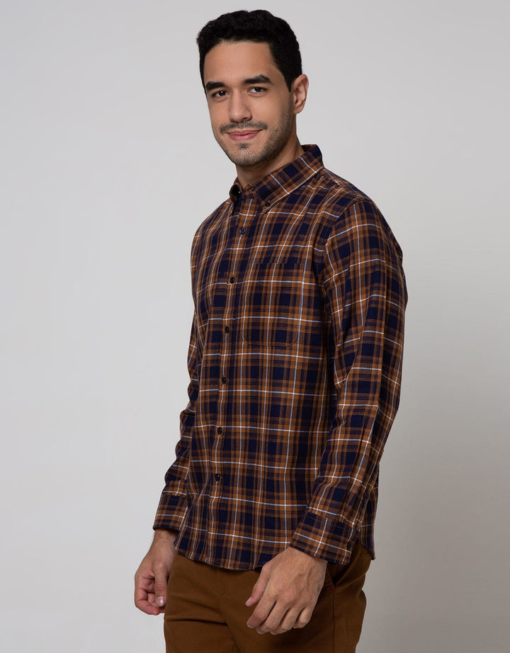 Cole Long Sleeve Shirt Med Check 1 Pocket