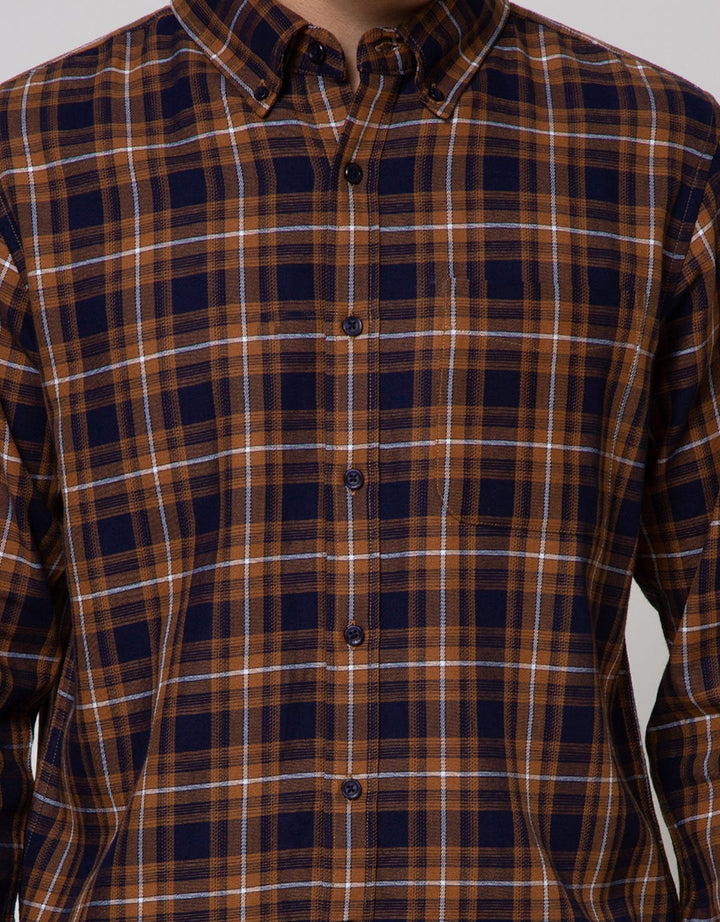 Cole Long Sleeve Shirt Med Check 1 Pocket