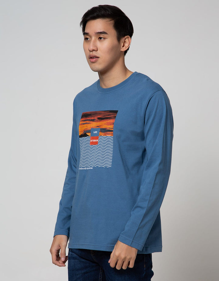 Nevada Long Sleeve T-Shirt Print Late Afternoon
