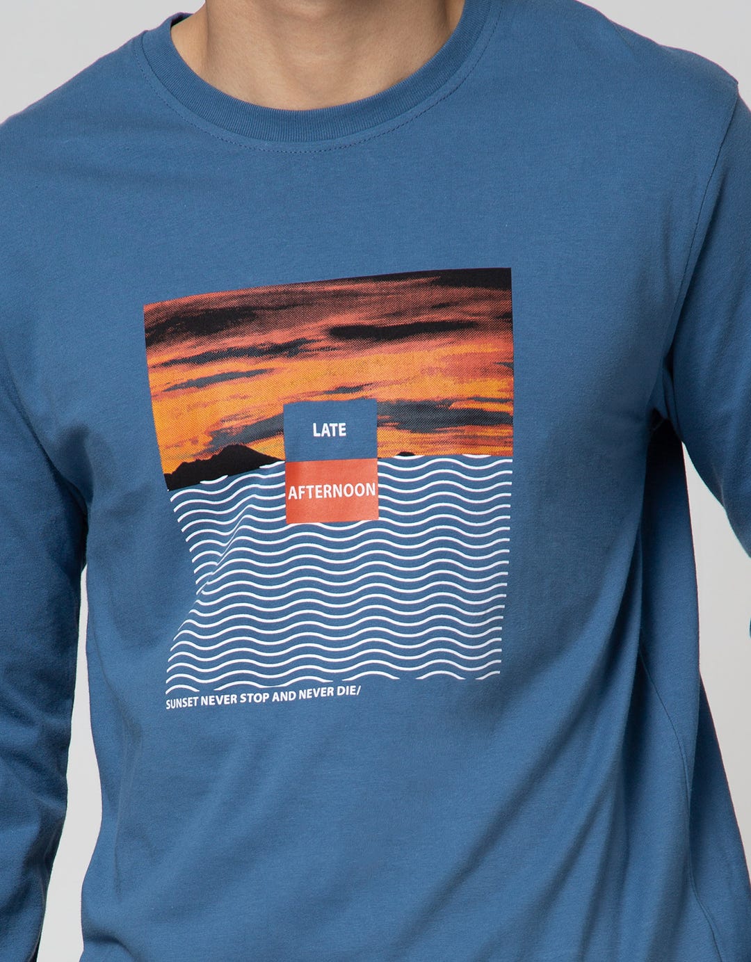 Nevada Long Sleeve T-Shirt Print Late Afternoon