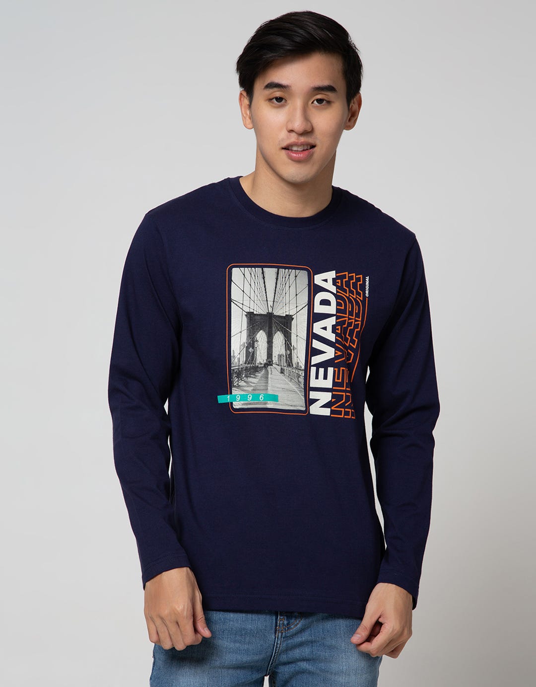 Nevada Long Sleeve T-Shirt Print Shadow