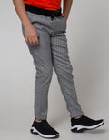 Nevada Long Pants Woven Yarn Dyed Check B&W