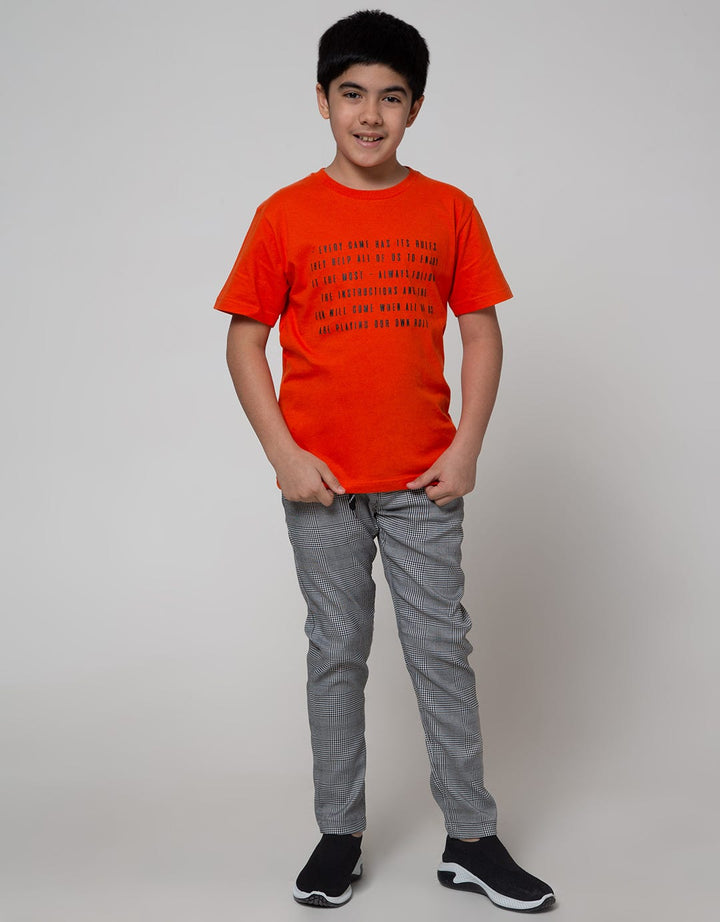 Nevada Long Pants Woven Yarn Dyed Check B&W