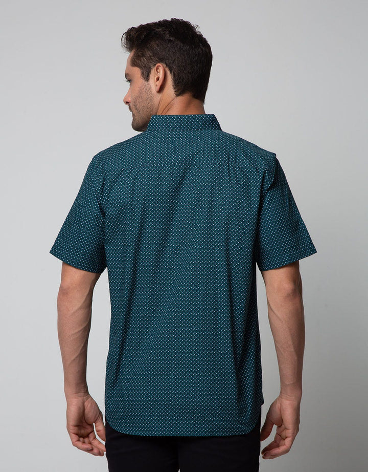 Cole Short Sleeve Poplin Shirt Motif