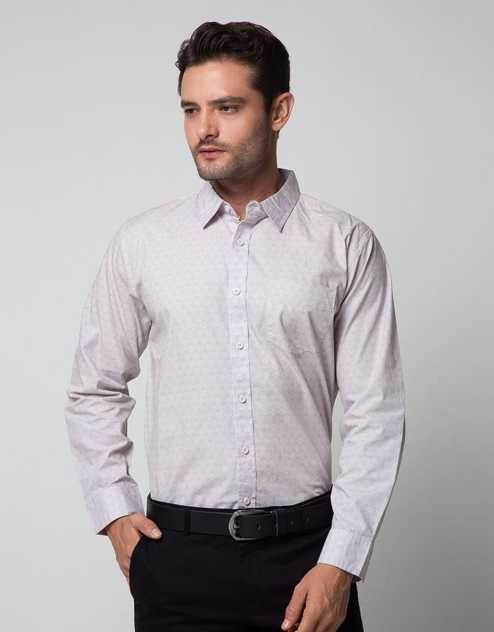 Cole Long Sleeve Poplin Shirt Motif