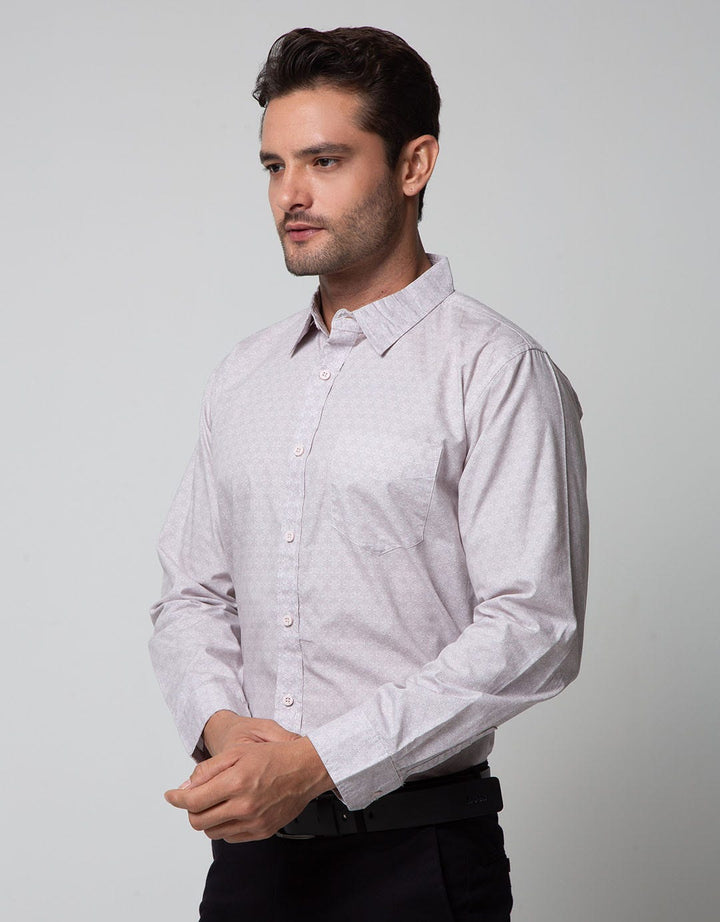 Cole Long Sleeve Poplin Shirt Motif