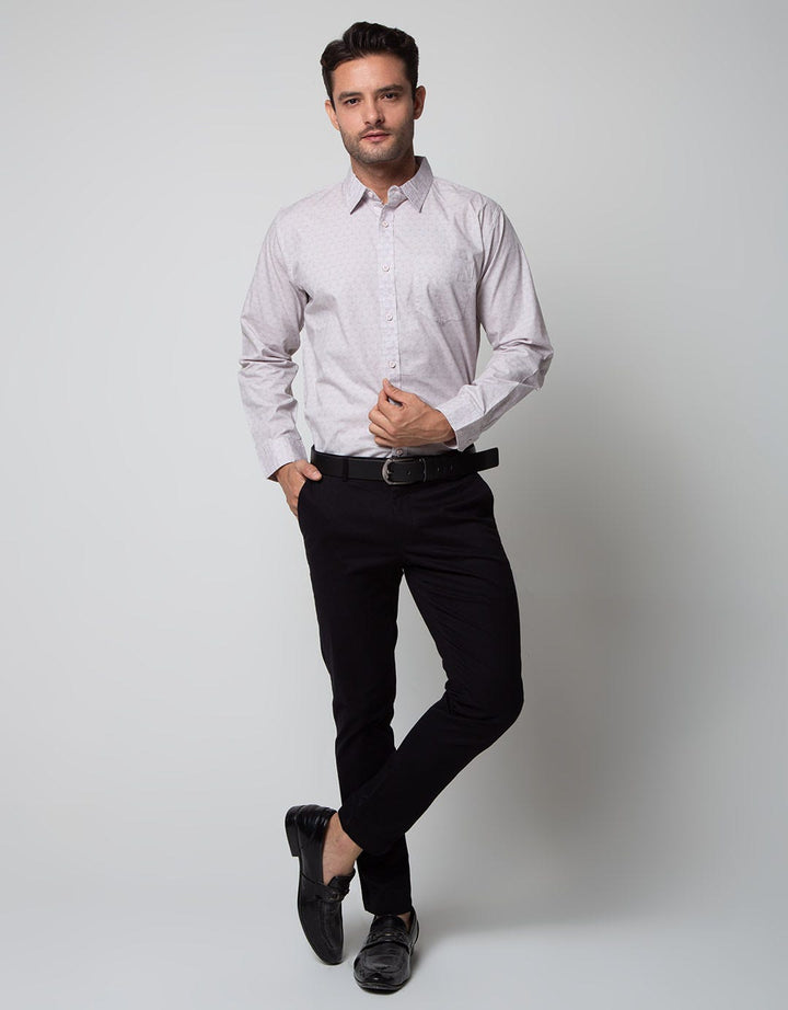 Cole Long Sleeve Poplin Shirt Motif