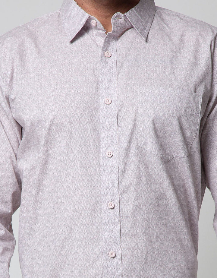 Cole Long Sleeve Poplin Shirt Motif