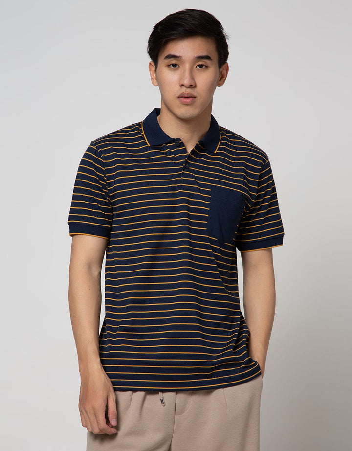 Nevada Short Sleeve Polo Shirt Jersey Stripe With Pocket