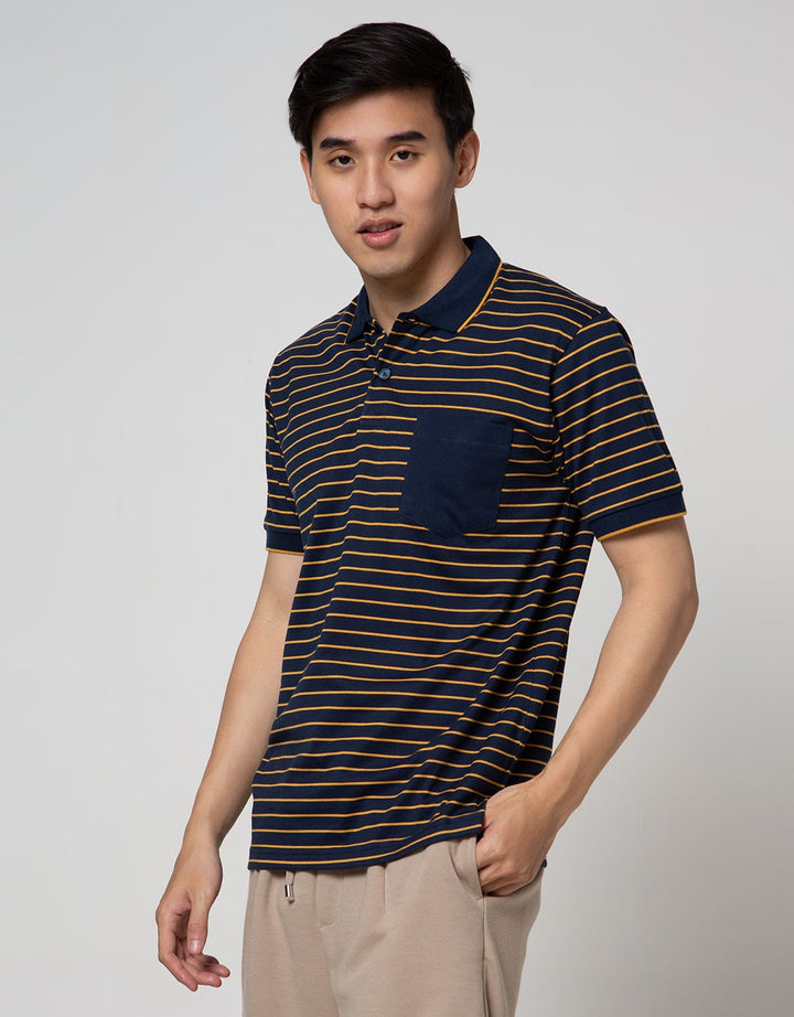 Nevada Short Sleeve Polo Shirt Jersey Stripe With Pocket