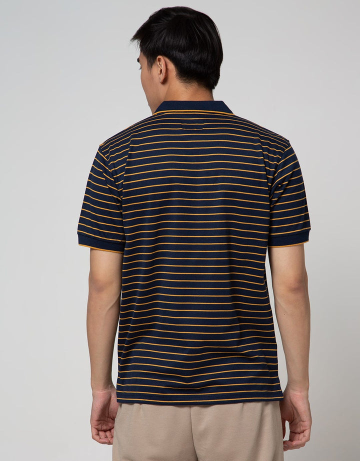 Nevada Short Sleeve Polo Shirt Jersey Stripe With Pocket