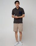 Nevada Short Sleeve Polo Shirt Jersey Stripe With Pocket