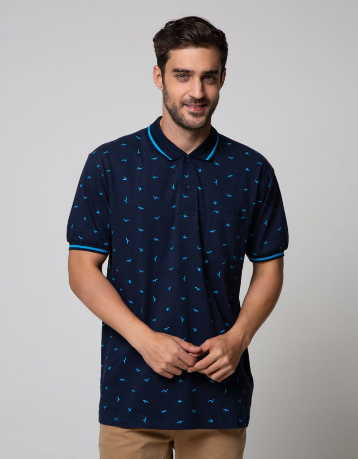 Cole Short Sleeve Polo Shirt Polo Print Bird