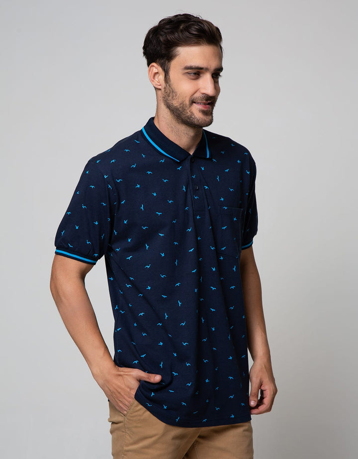 Cole Short Sleeve Polo Shirt Polo Print Bird