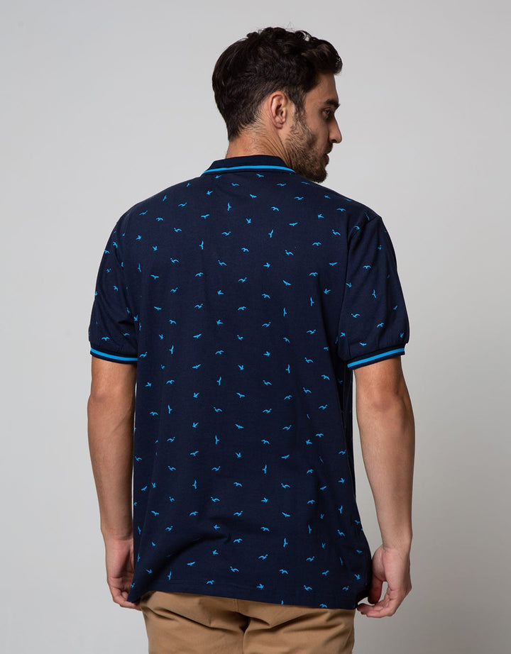 Cole Short Sleeve Polo Shirt Polo Print Bird