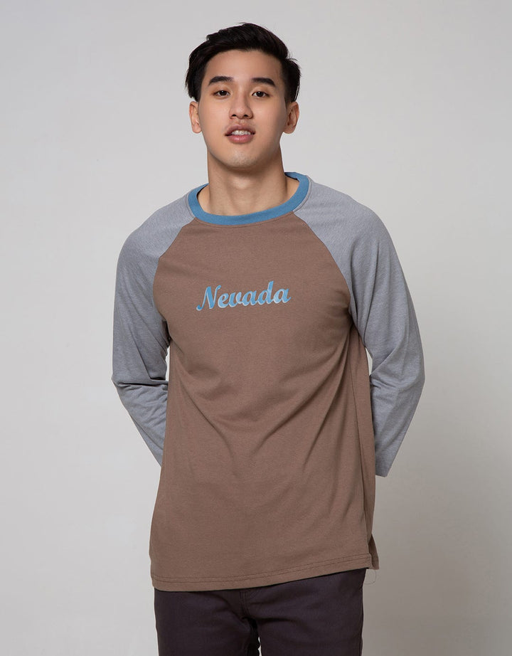 Nevada Long Sleeve Raglan T-Shirt Print Logo