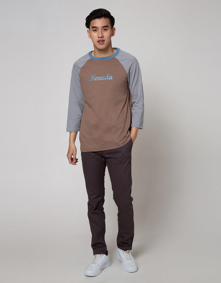 Nevada Long Sleeve Raglan T-Shirt Print Logo