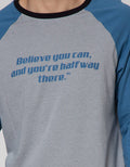 Nevada Long Sleeve Raglan T-Shirt Print Believe You Can