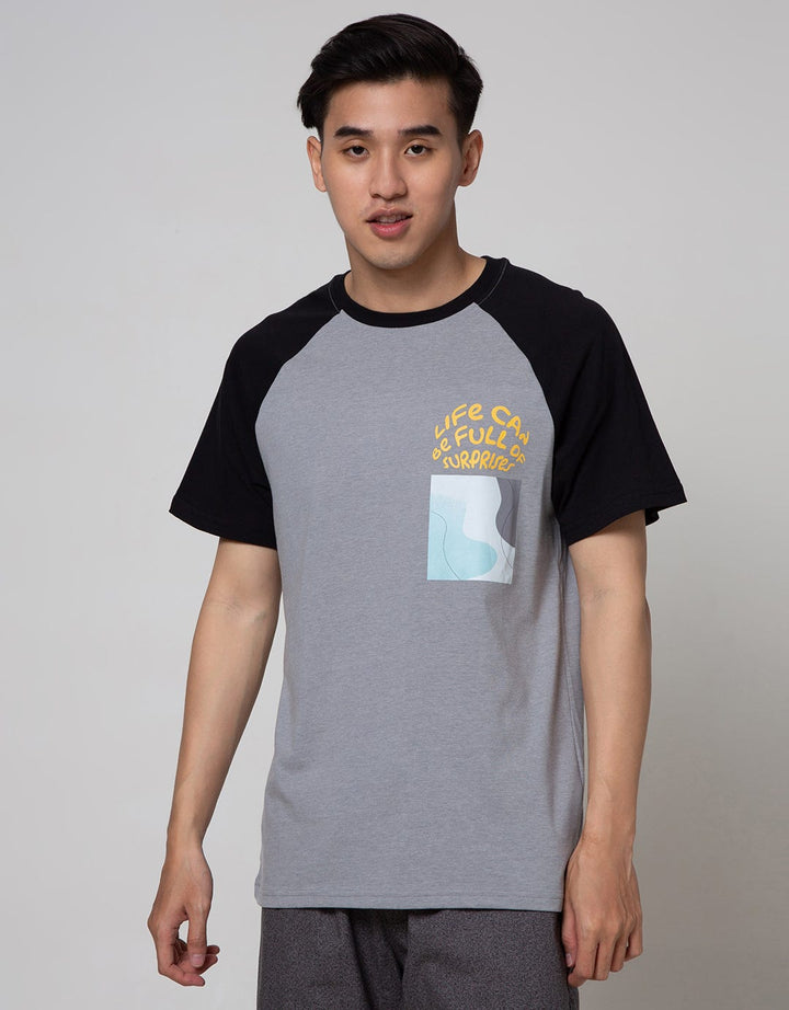 Nevada Short Sleeve Raglan T-Shirt Print Life Can