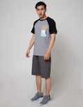 Nevada Short Sleeve Raglan T-Shirt Print Life Can