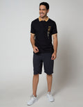 Nevada Short Sleeve Polo Shirt Jersey Contrast Collar Color