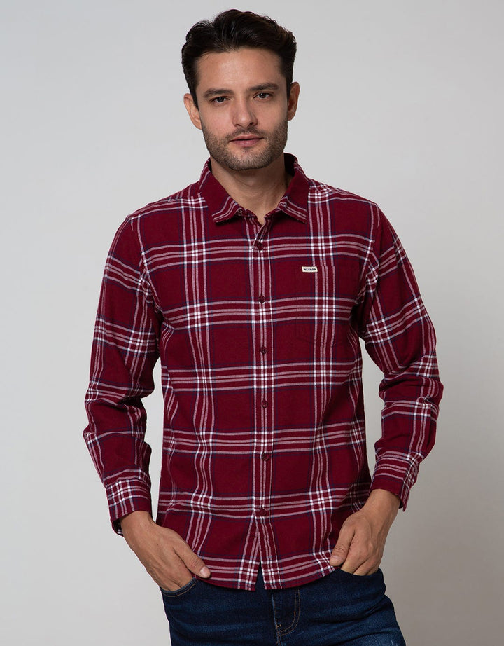 Nevada Long Sleeve Checked Flannel Shirt
