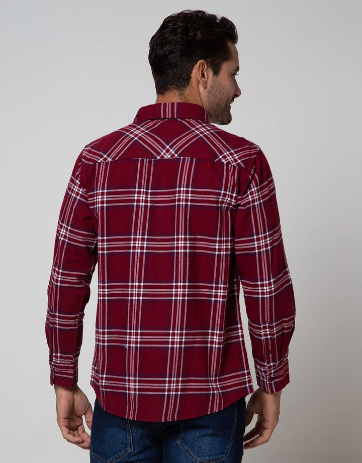 Nevada Long Sleeve Checked Flannel Shirt