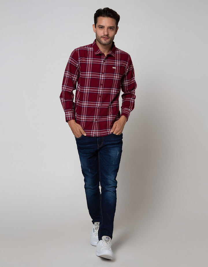 Nevada Long Sleeve Checked Flannel Shirt