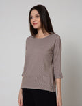Connexion Long Sleeve T-Shirt Vertikal Stripe