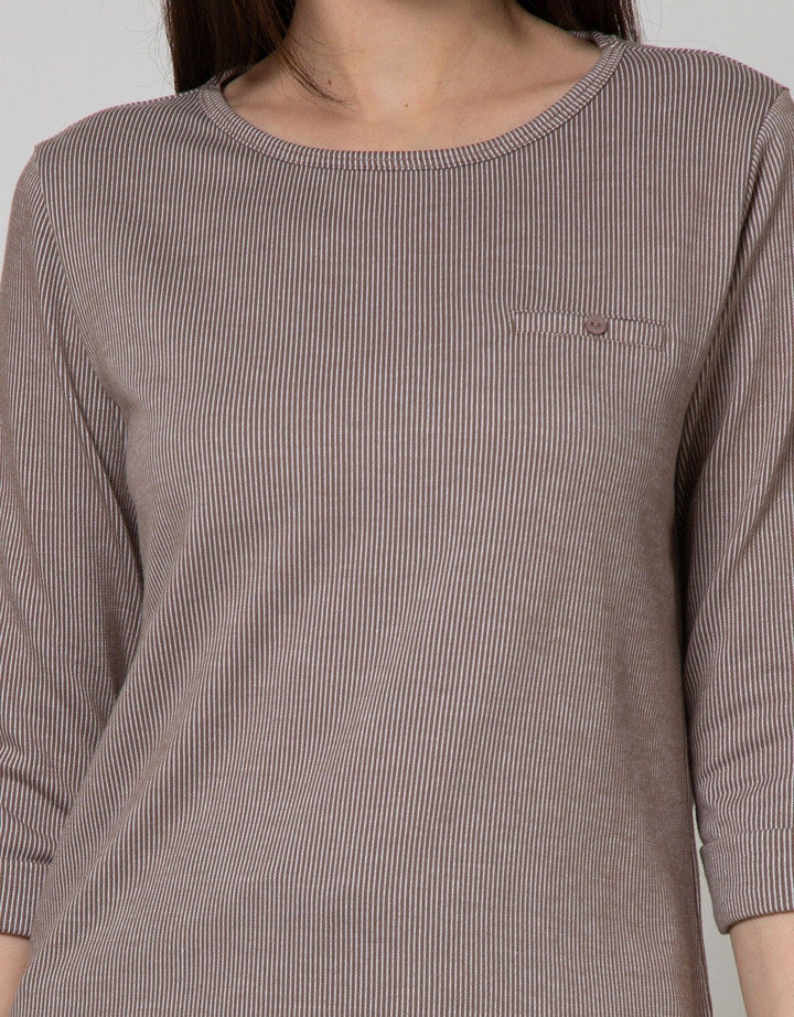 Connexion Long Sleeve T-Shirt Vertikal Stripe