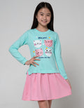 Aero Long Sleeve Dress Woven Cat Friends