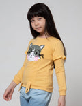 Aero Sweatshirt Cat Kacamata Aplikasi