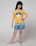 Aero Sweatshirt Cat Kacamata Aplikasi