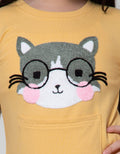 Aero Sweatshirt Cat Kacamata Aplikasi