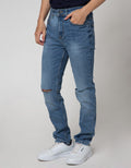 Nevada Denim Long Pants Slim Fit Ripped