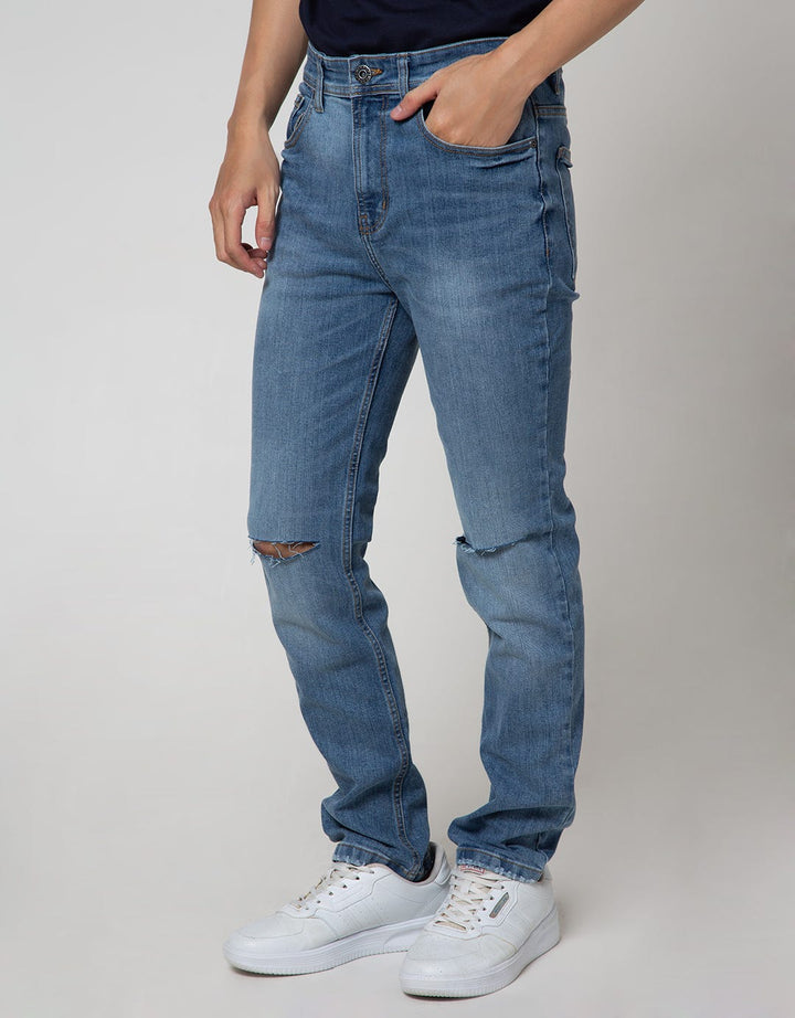 Nevada Denim Long Pants Slim Fit Ripped