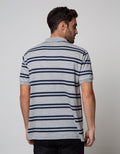 Cole Short Sleeve Polo Shirt Stripe Interlock
