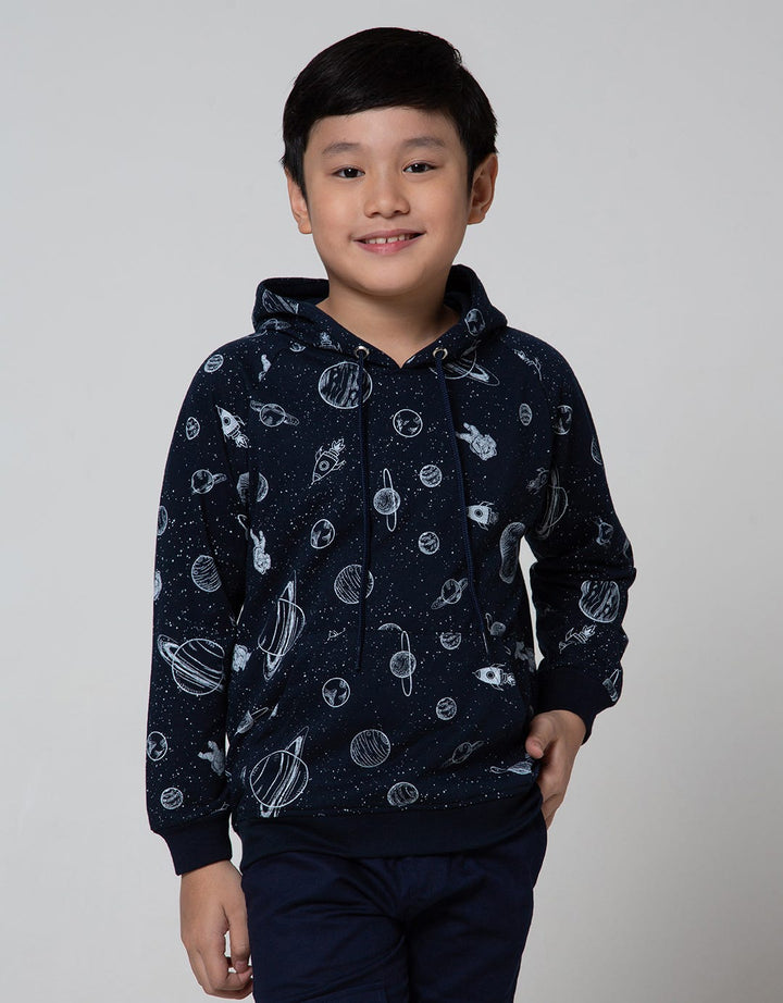 Aero Sweatshirt Knitting Hoody Regu Planet Space