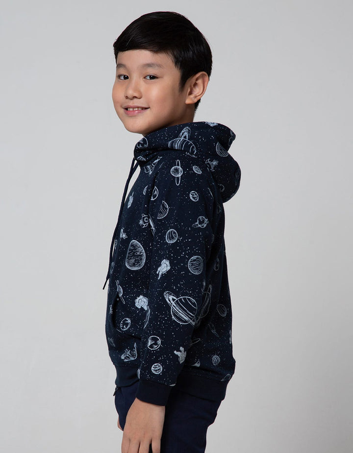Aero Sweatshirt Knitting Hoody Regu Planet Space