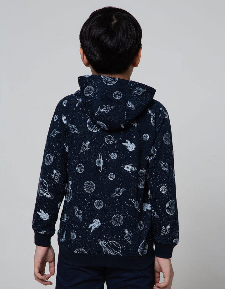Aero Sweatshirt Knitting Hoody Regu Planet Space