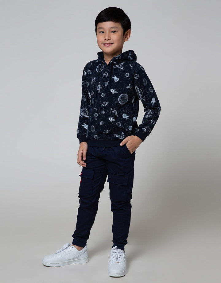 Aero Sweatshirt Knitting Hoody Regu Planet Space