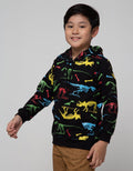 Aero Sweatshirt Knitting Hoody Rainbow Dino