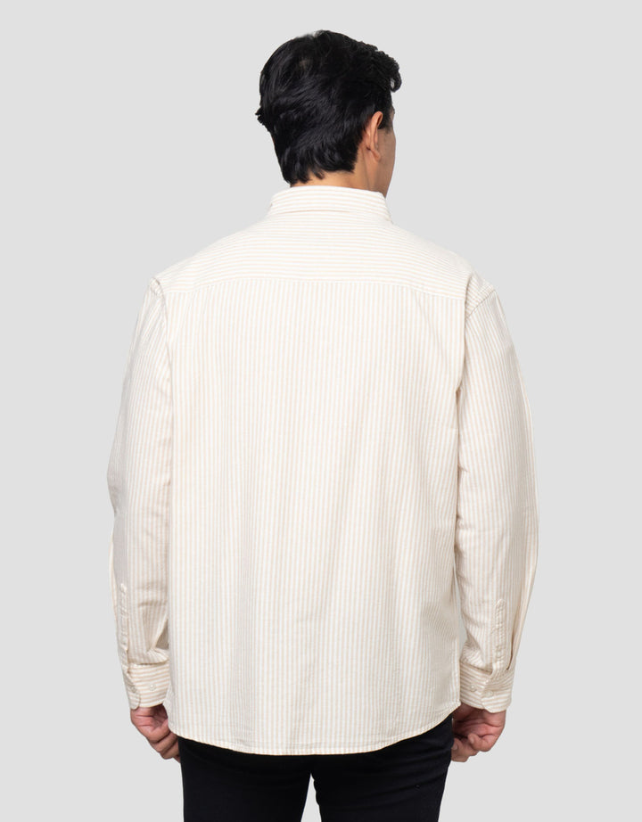 Nevada Stripe Oxford - Reg Fit Kemeja Pria