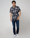 Nevada Short Sleeve Shirt Print Abstrak