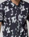 Nevada Short Sleeve Shirt Print Abstrak