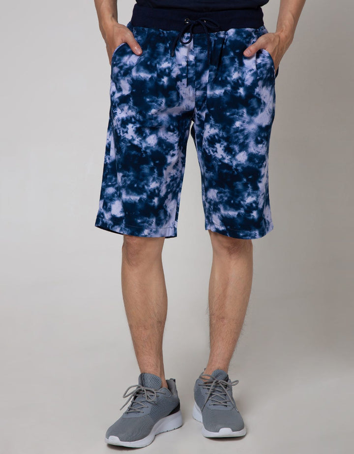 Nevada Short Pants Rib Bottom Print Tie Dye