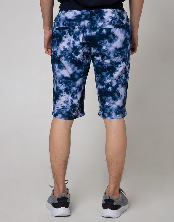 Nevada Short Pants Rib Bottom Print Tie Dye
